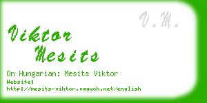 viktor mesits business card